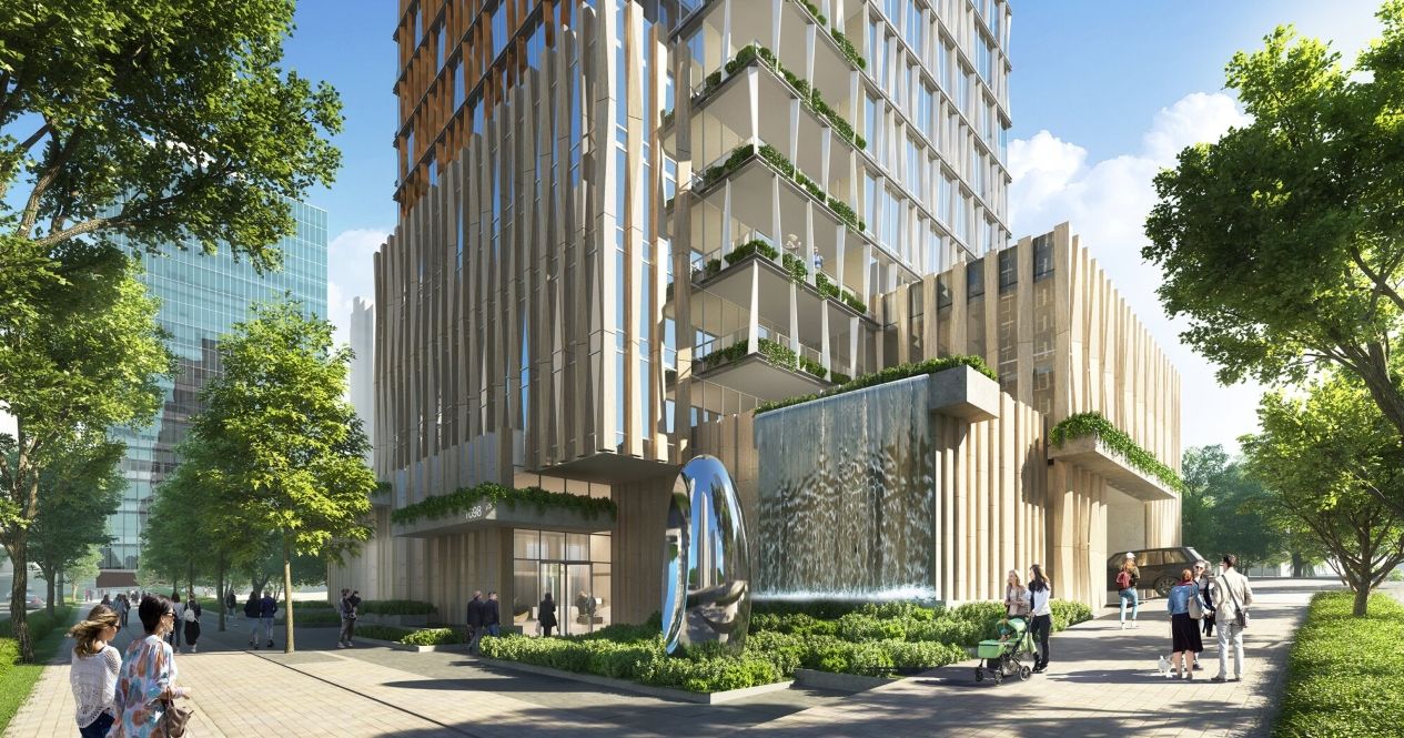 This newly proposed Vancouver high-rise comes with a 2-storey waterfall