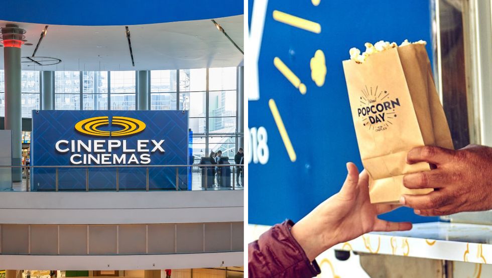 Cineplex Canada to give away FREE bags of popcorn this week