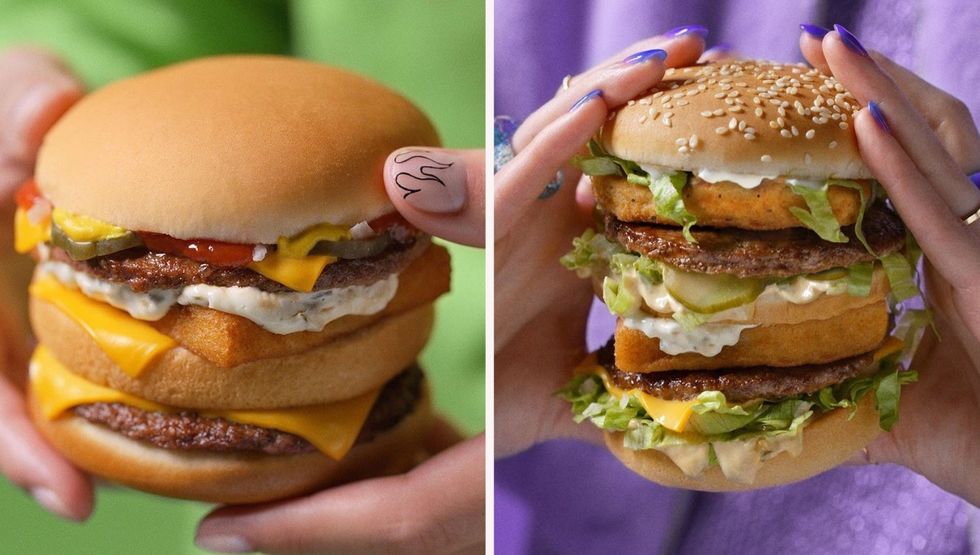 McDonald's hacked menu