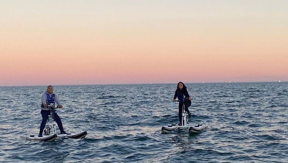 water bikes