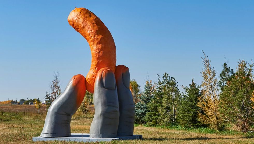 The Cheetle Hand Statue