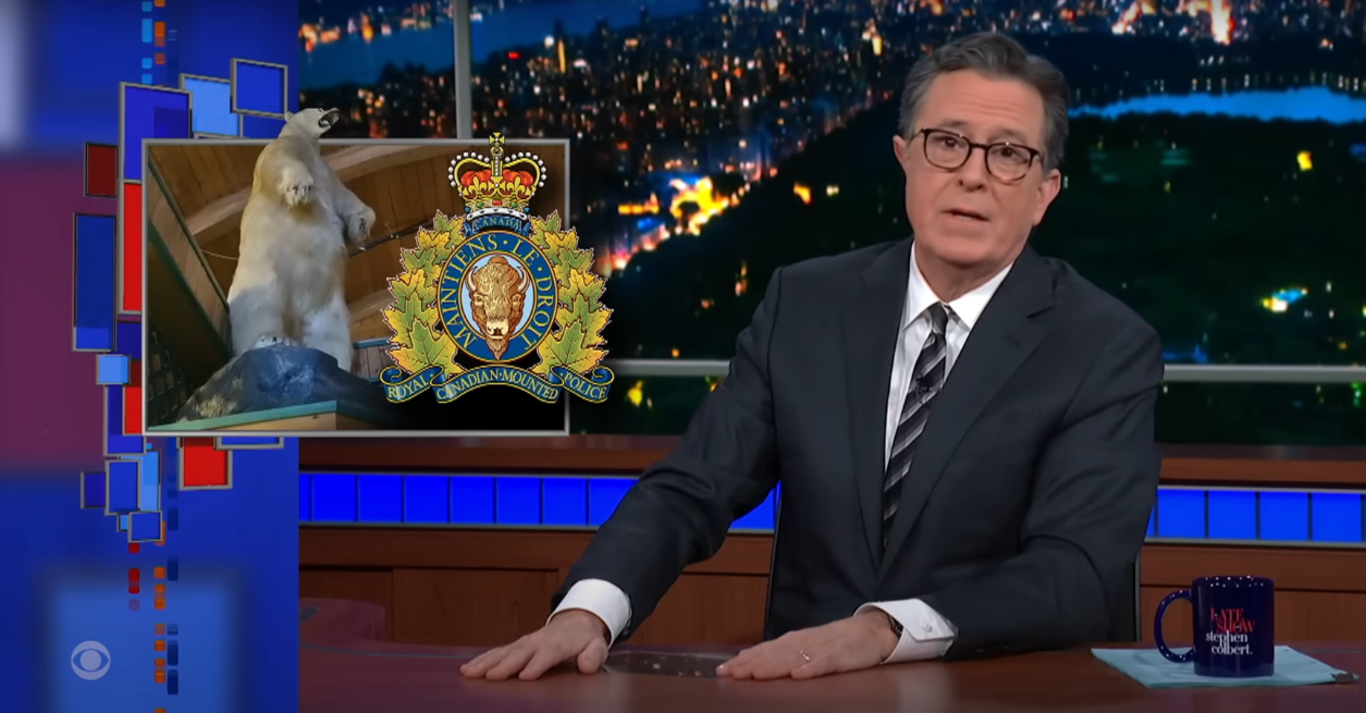 Steven Colbert Cop This bizarre Alberta robbery was just featured by Stephen Colbert