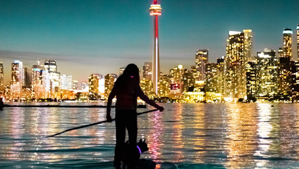sunset paddle toronto toronto island sup