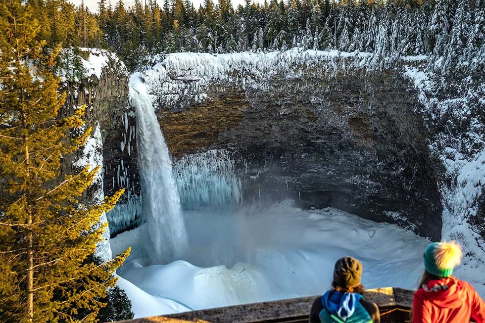 helmcken falls winter bc