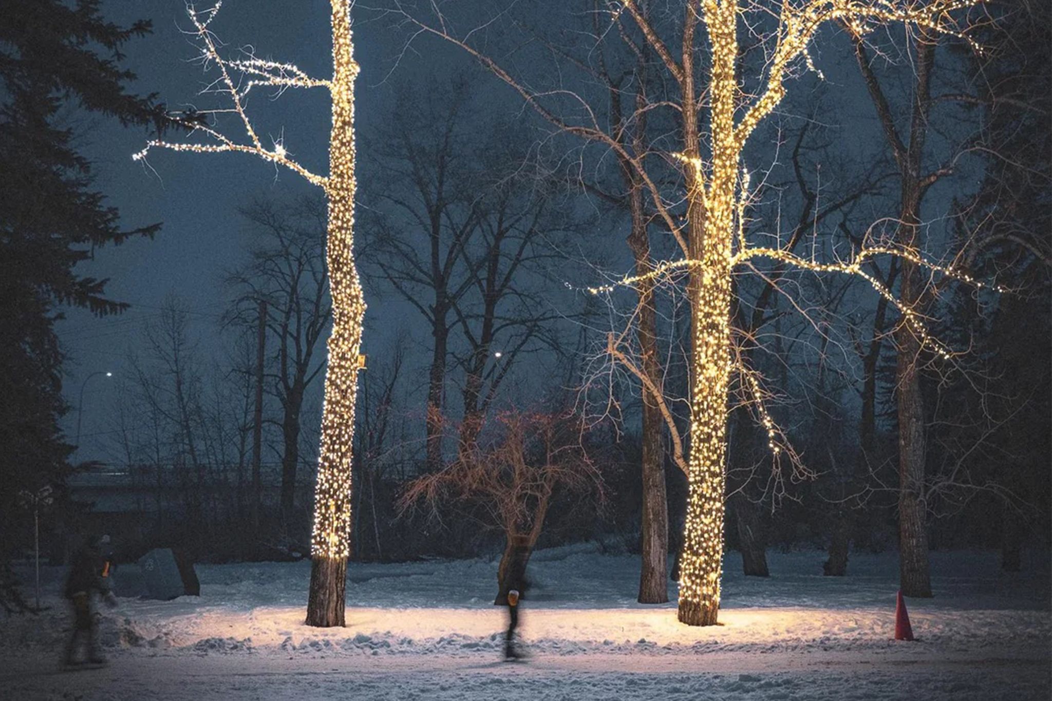 Find your edge on an ice trail over 1.5 km long in Calgary