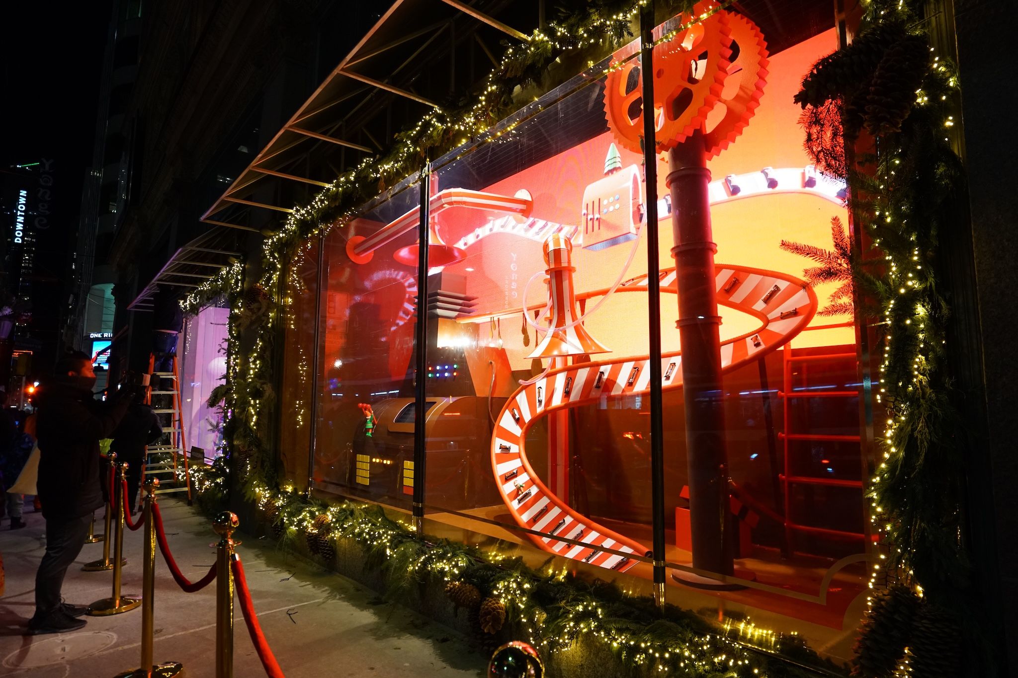 A candy company just brought Toronto’s former Hudson’s Bay holiday windows back to life