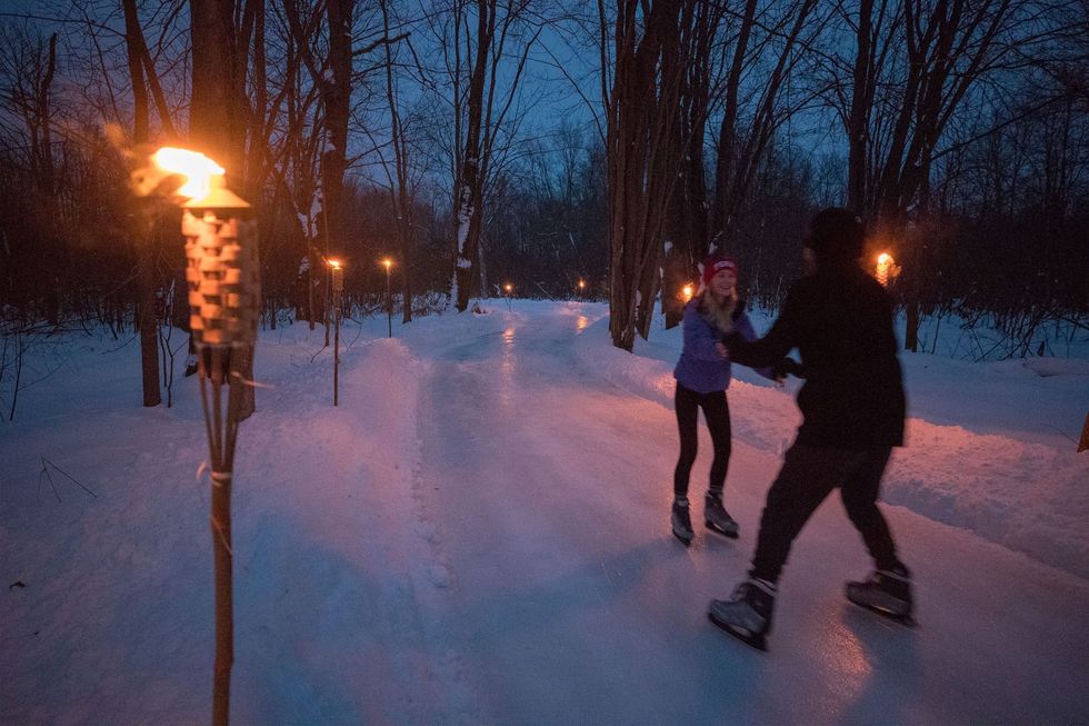 ice skating trail