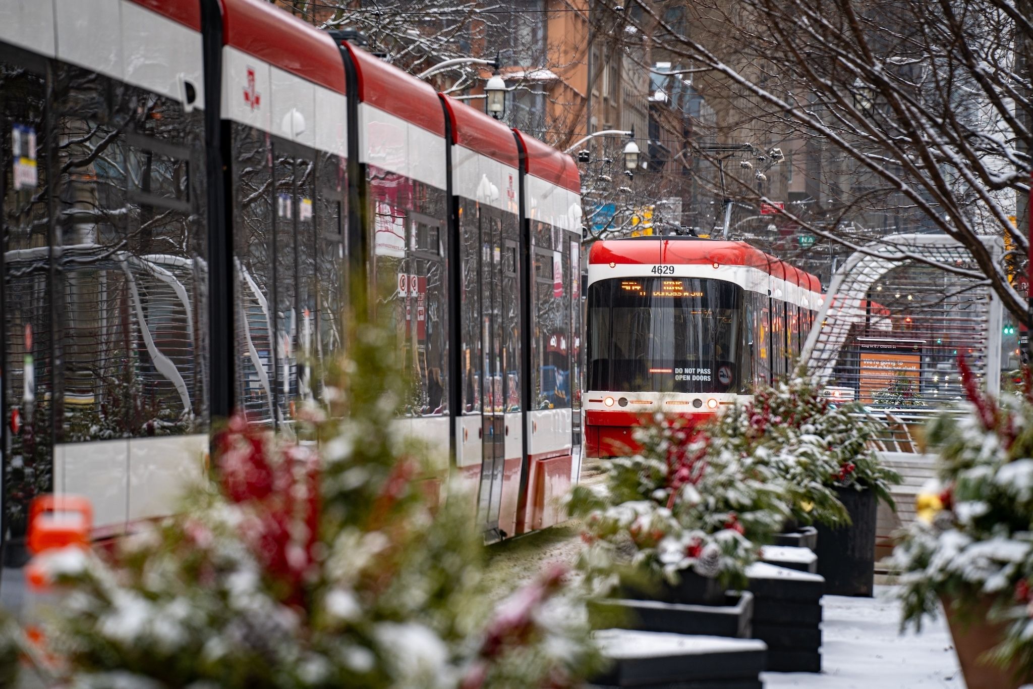 The TTC is rolling out a fully decked out holiday train and street car you can ride