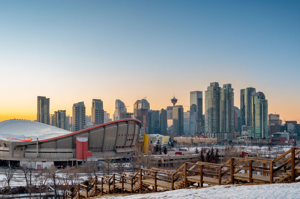 curiocity calgary stampede park skyline