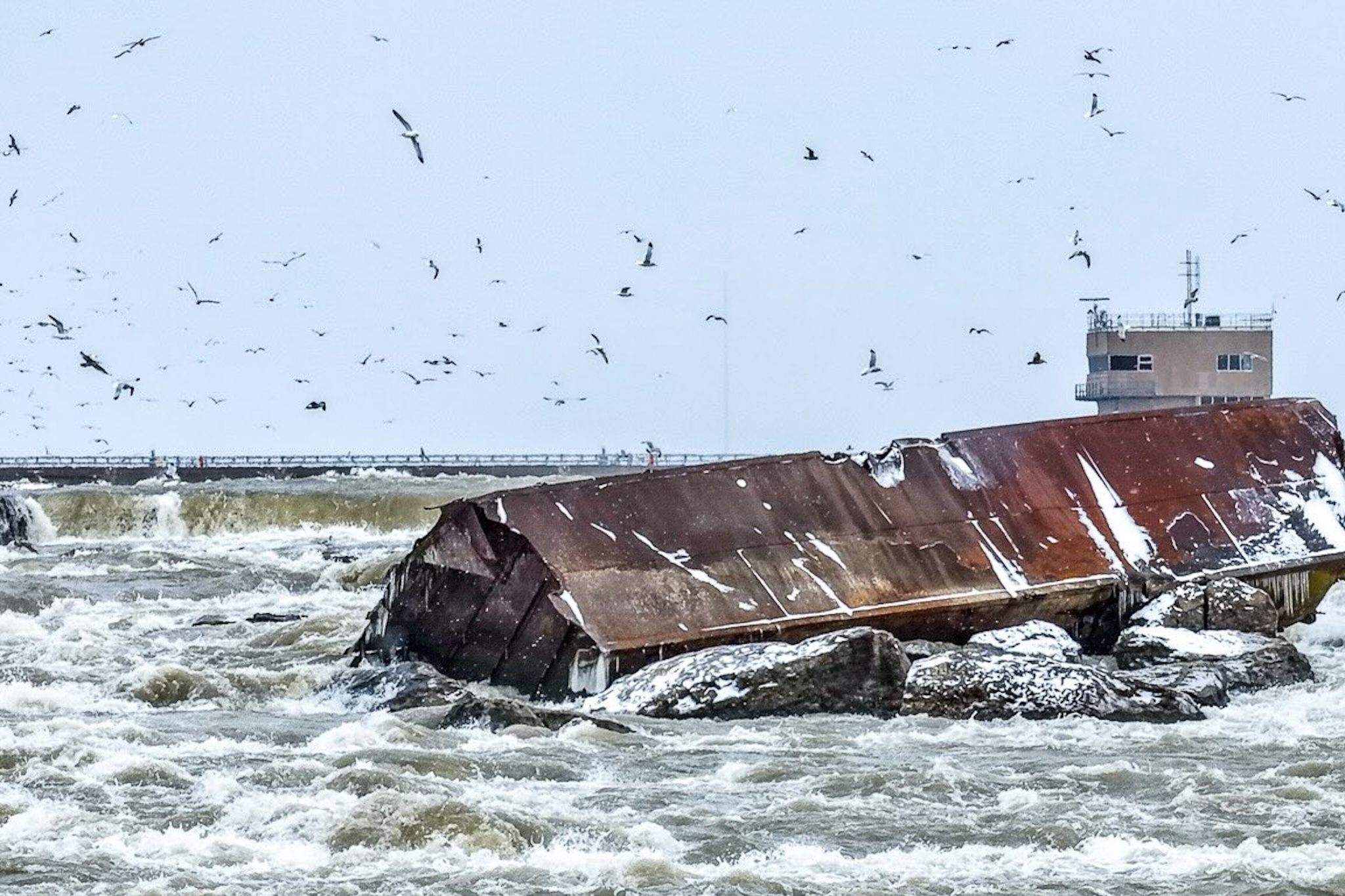 Something that’s been stuck near Niagara Falls for over a century has just moved