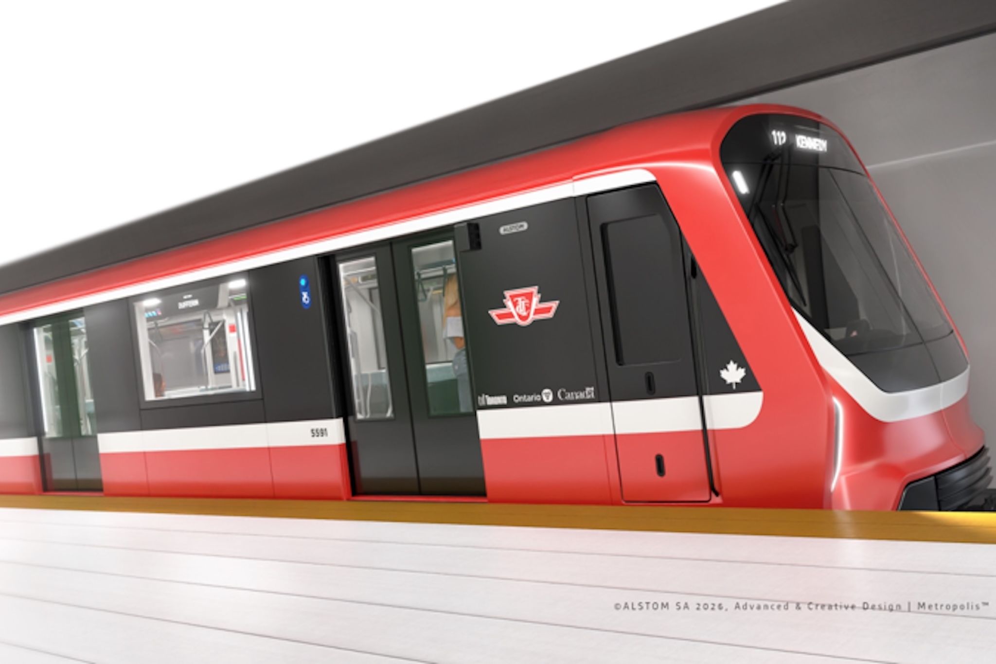 A sneak peek of what the TTC’s new Line 2 trains look like
