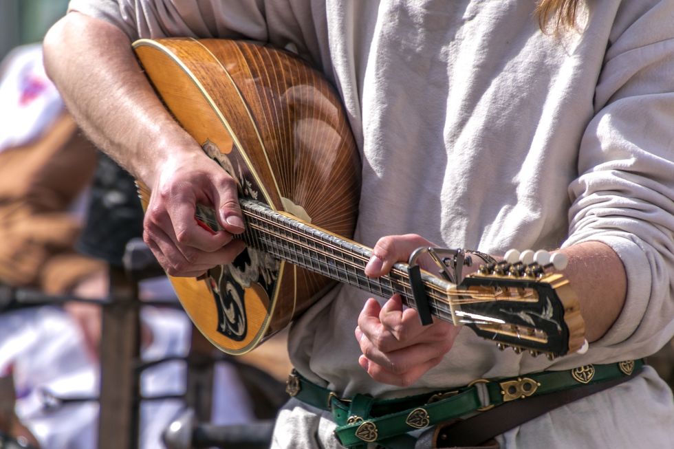 Folk music being played