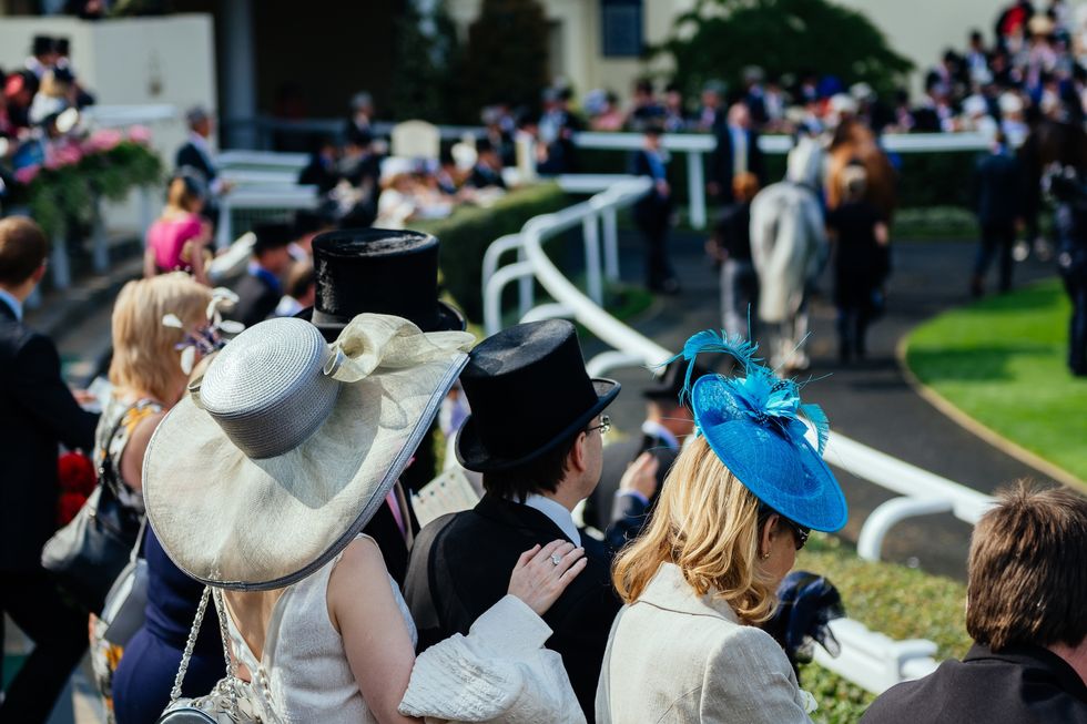 Guests enjoying horse racing awards ceremony