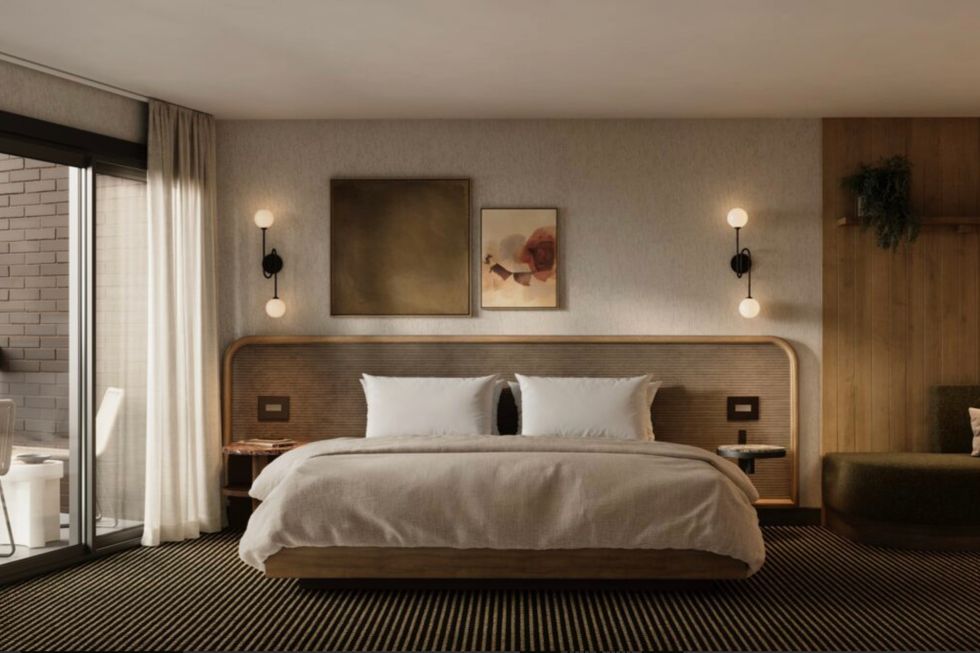 Room in the Kenrick Hotel in Banff, Alta.