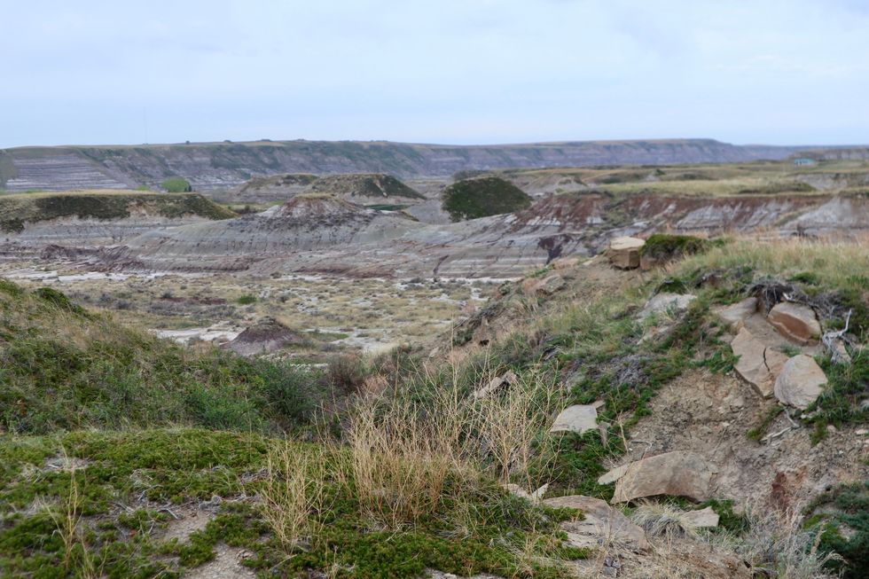Hoodoos in Drumheller, Alta.