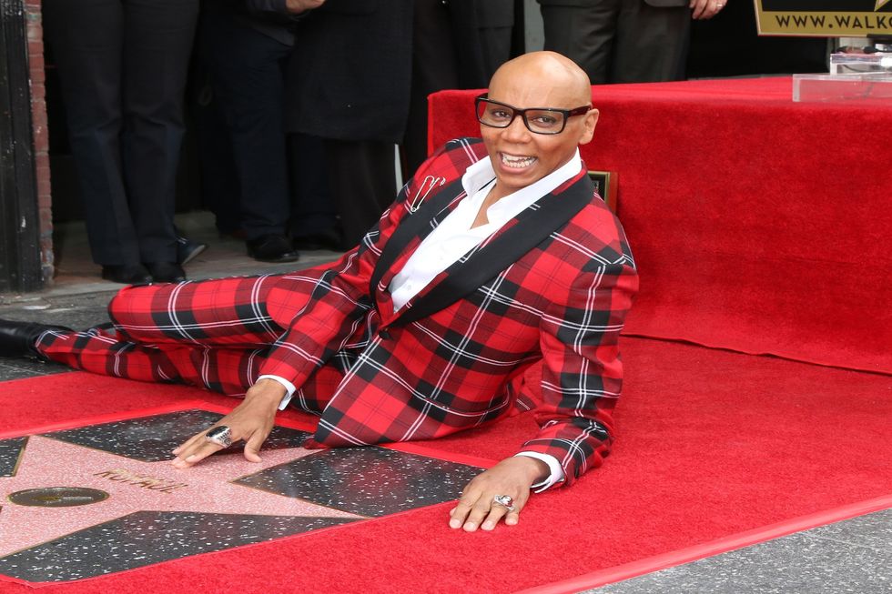 RuPaul Andre Charles at the RuPaul Star Ceremony on the Hollywood Walk of Fame