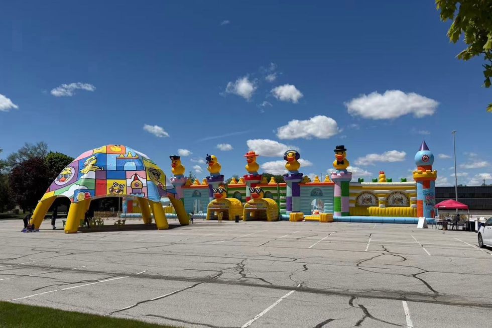 The Royal duck bounce house, the world's largest bounce house
