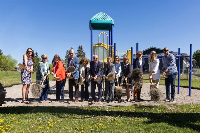 Martin Family Legacy Garden construction event
