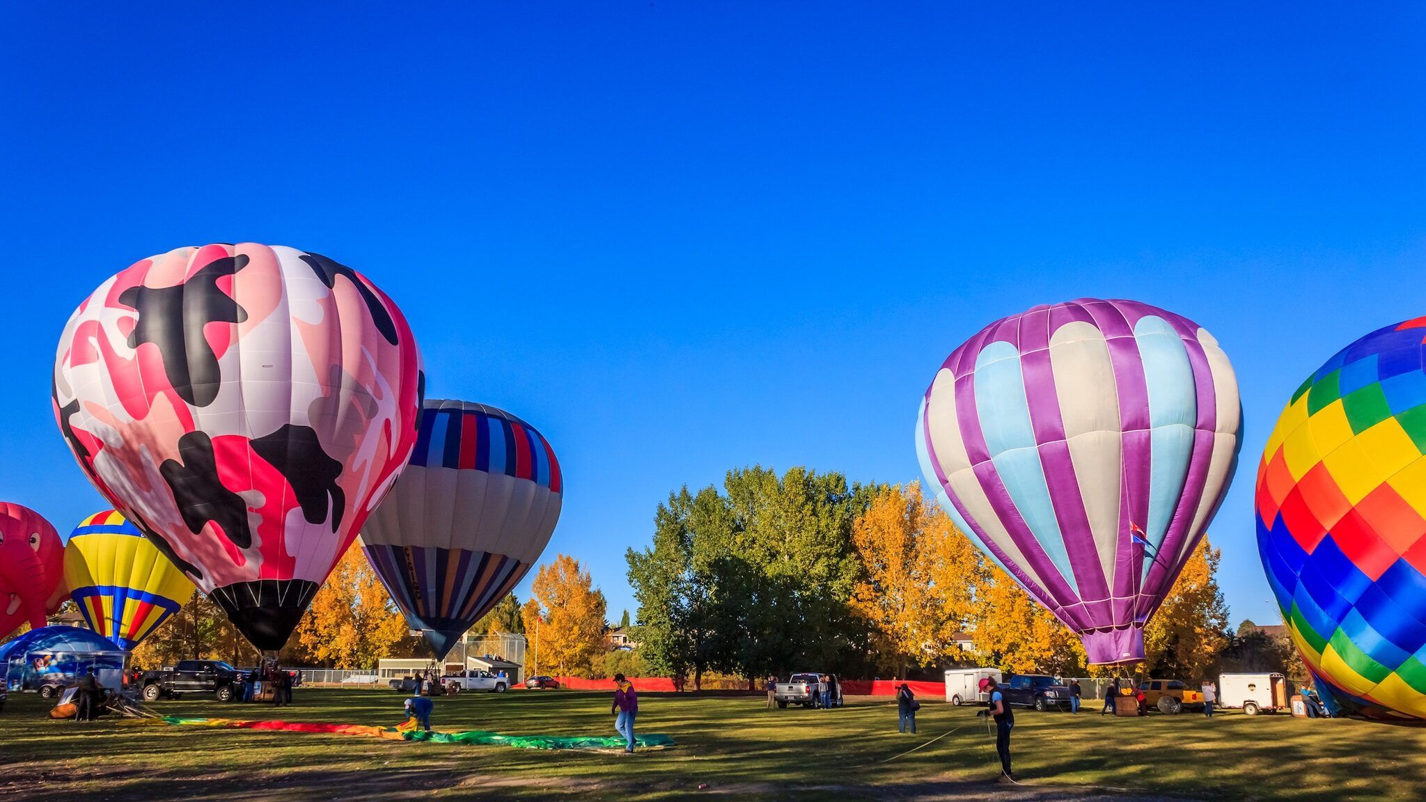 A field of hot air balloons will light up after dark at this free Alberta festival A field of hot air balloons will light up after dark at this free Alberta festival