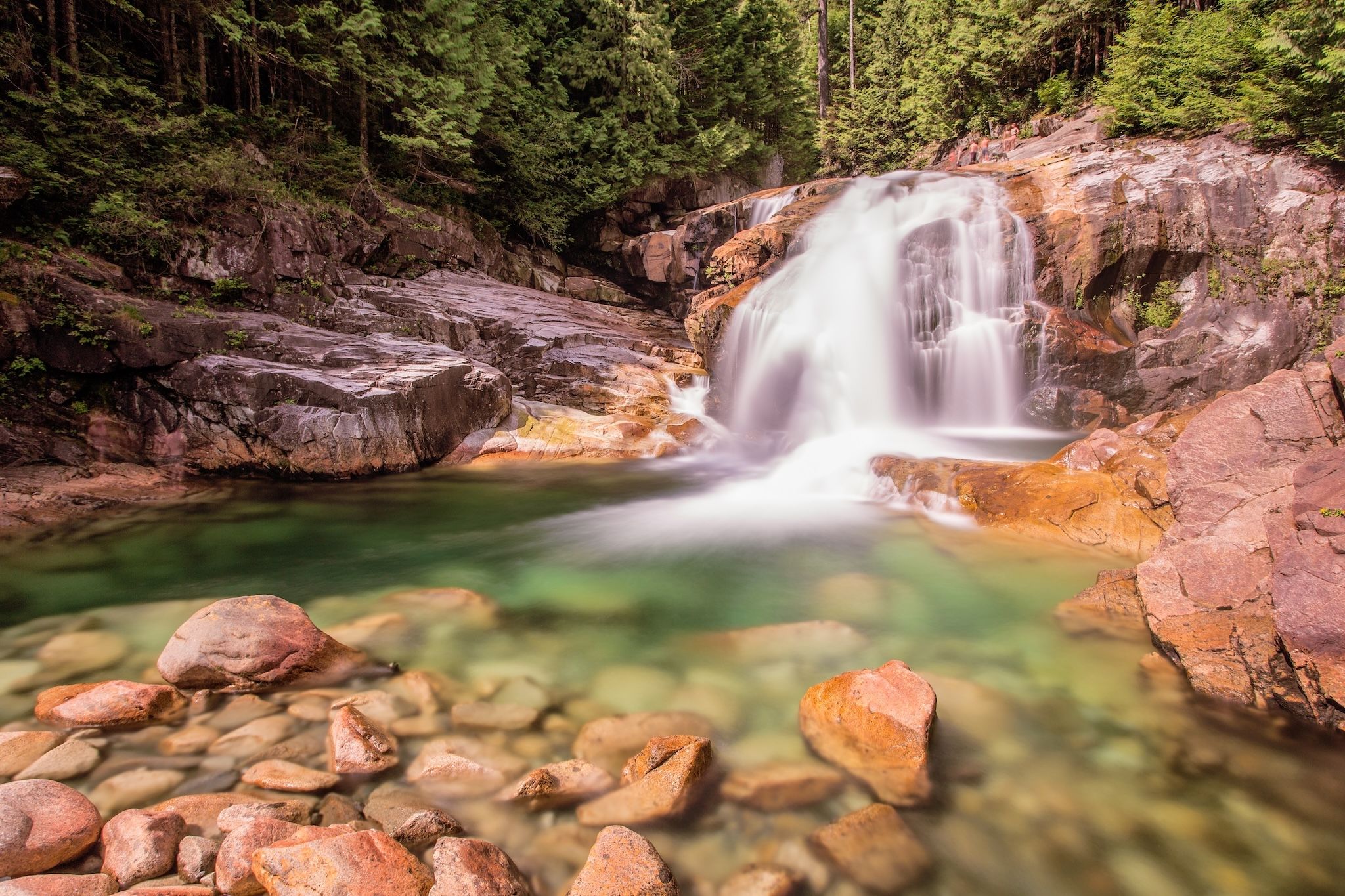 This stunning swimming hole is tucked away at one of B.C.’s largest parks next to a waterfall This stunning swimming hole is tucked away at one of B.C.’s largest parks next to a waterfall