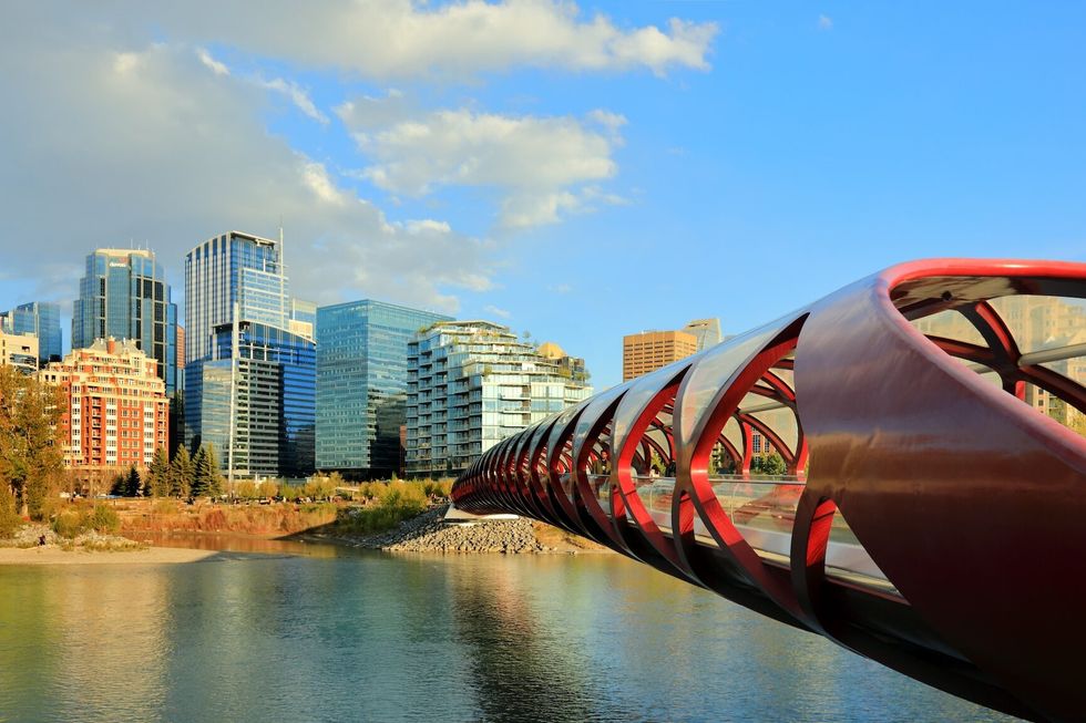 Peace Bridge over Bow River