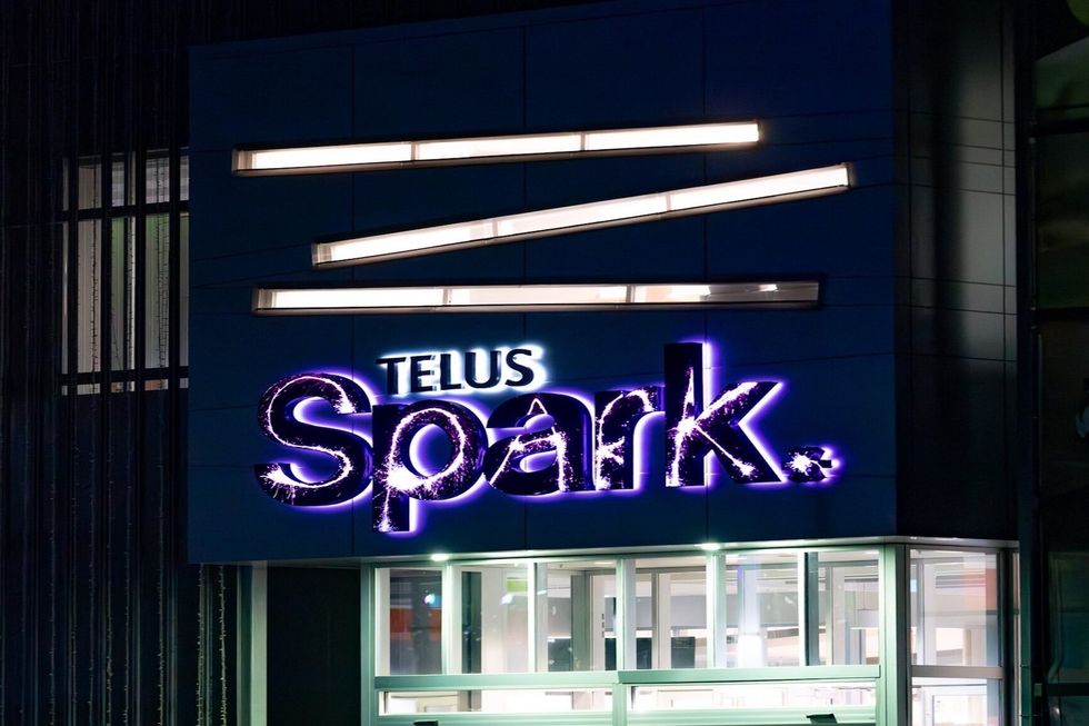 Exterior of Telus Spark in Calgary, Alta.