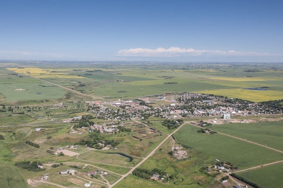 Drone show of the Town of Trochu, Alta.