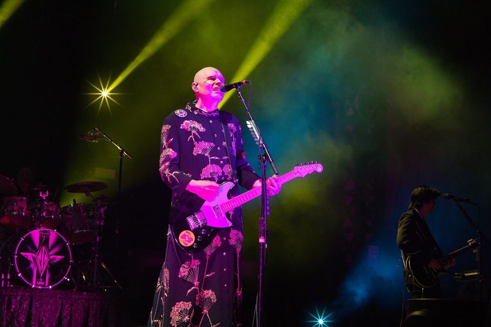 The Smashing Pumpkins band performing