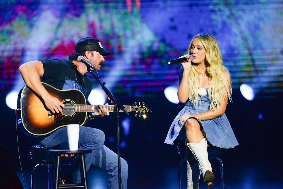 Megan Moroney performing on stage